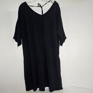 EileenFisher Womens Dress Sz Lg Drop Waist VNeck Capsule Wardrobe Lagenlook Boho